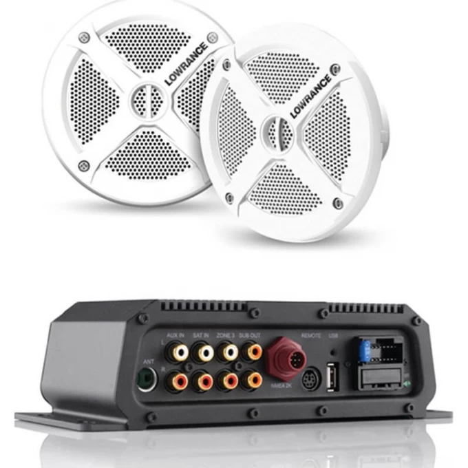 Морской аудиосервер LOWRANCE SonicHub®2+ Lowrance Speakers (Pair) 000-12301-001 Морской аудиосервер LOWRANCE SonicHub®2+ Lowrance Speakers (Pair) 000-12301-001